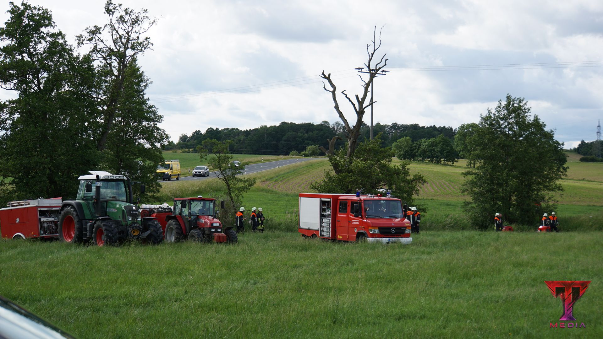 Scheunenbrand in Volkertsweiler: Gebäude vollständig zerstört