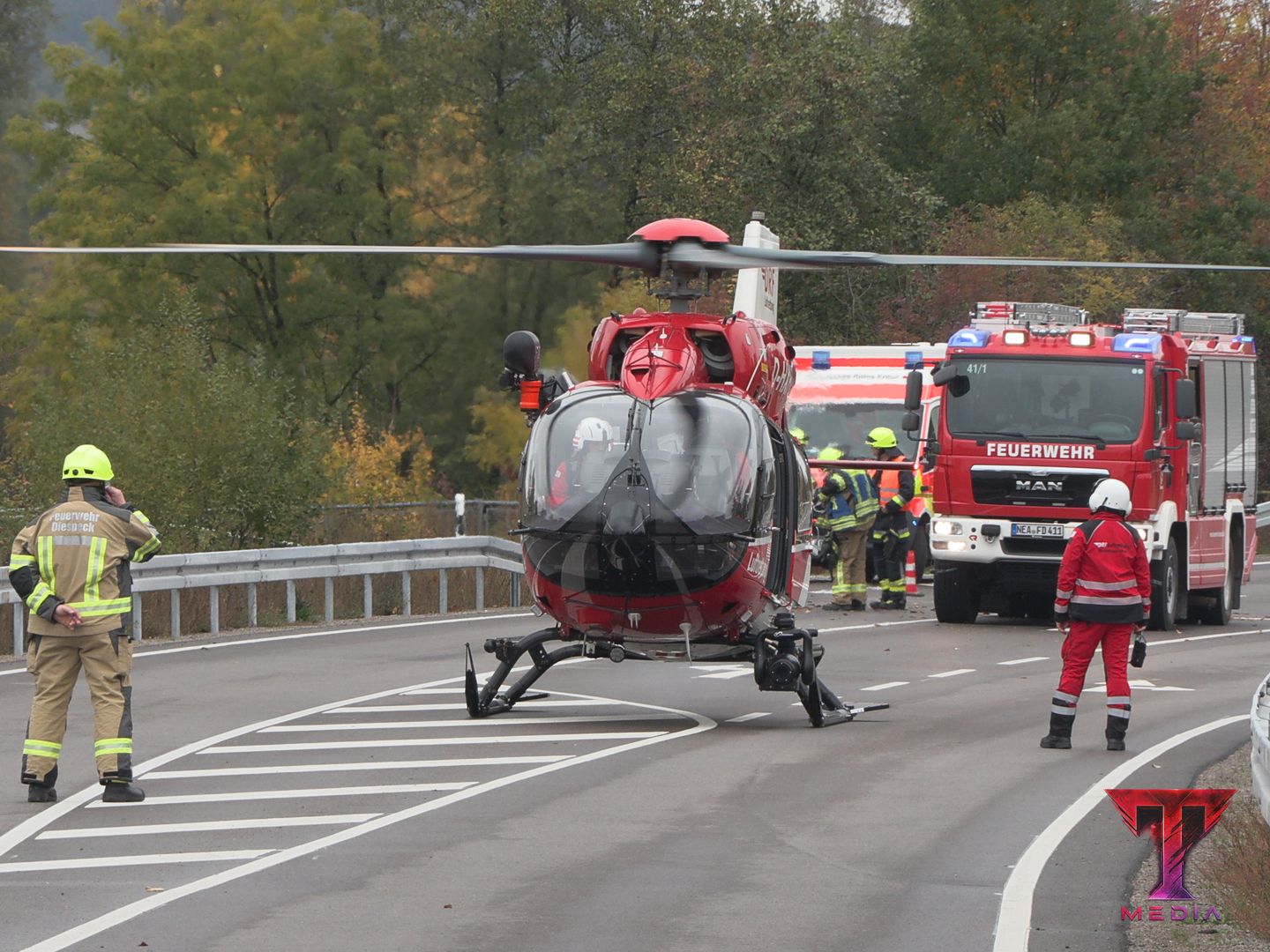 Unfall auf der B470 bei Diespeck