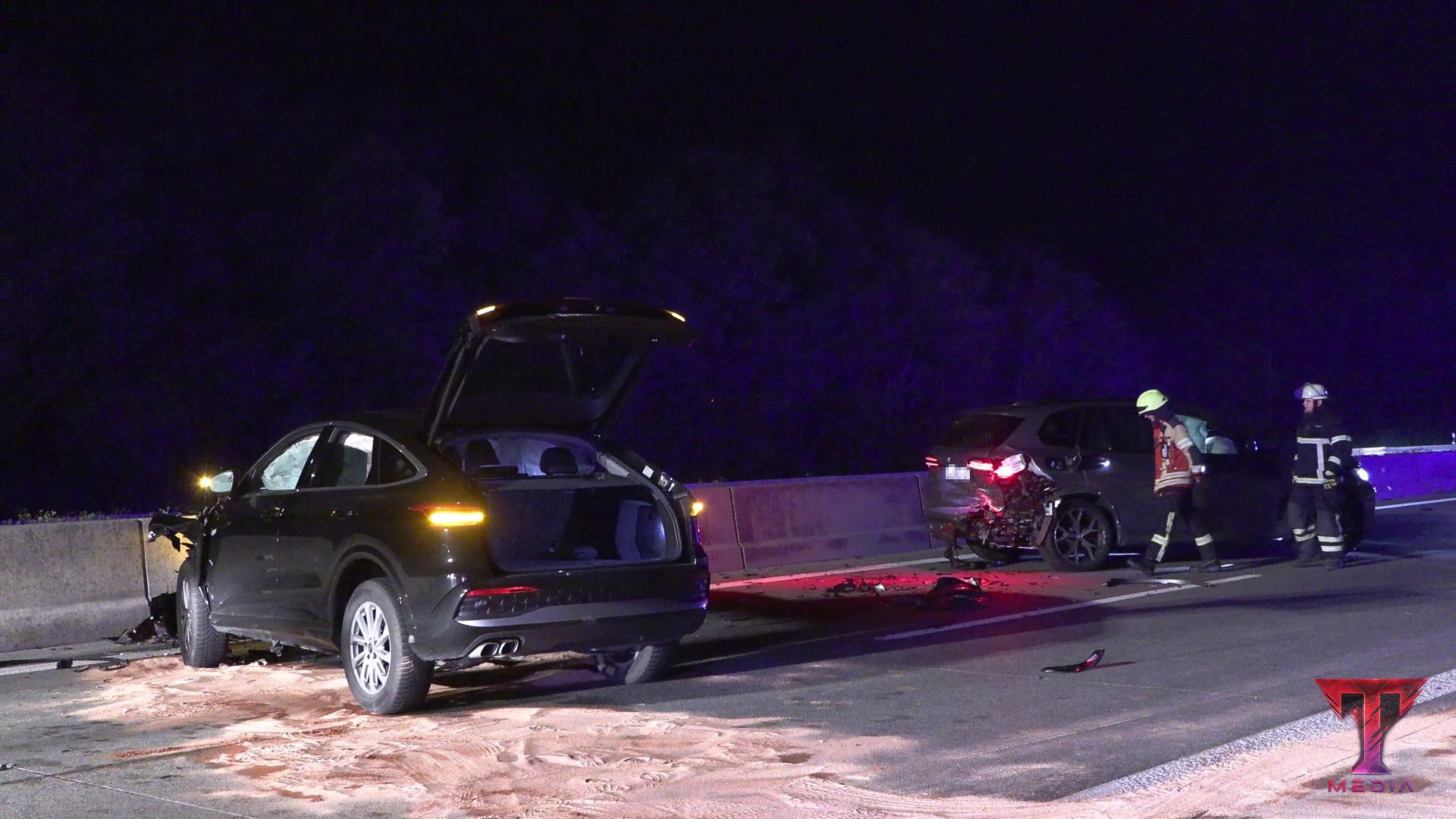 Doppel-Unfall auf der A7